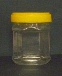 Szögletes PET mézes flakon 250g